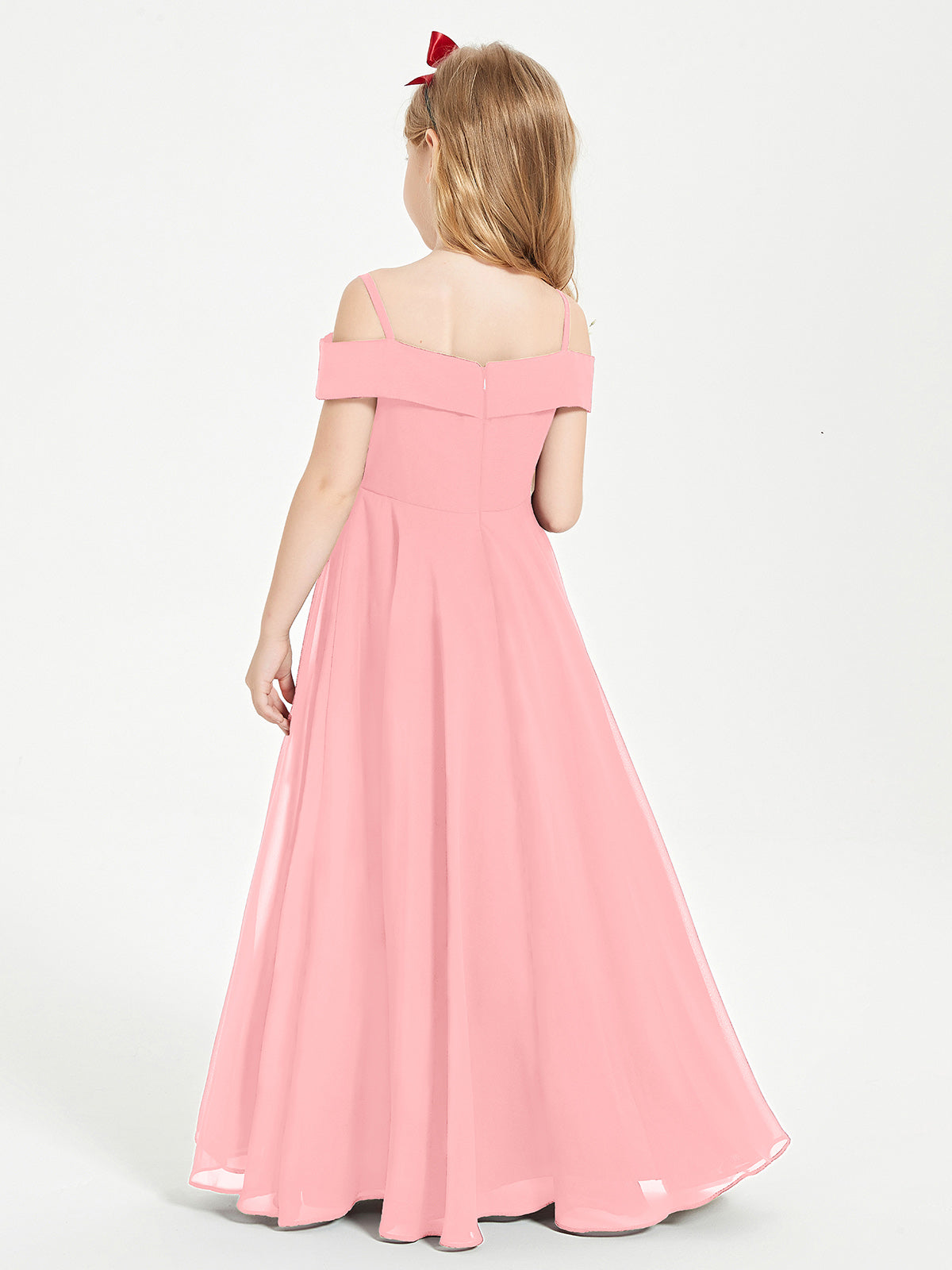 Off-the-Shoulder Dresses for Stylish Junior Bridesmaids Flamingo